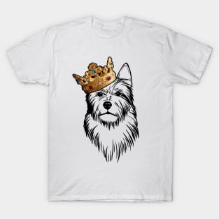 Australian Terrier Dog King Queen Wearing Crown T-Shirt